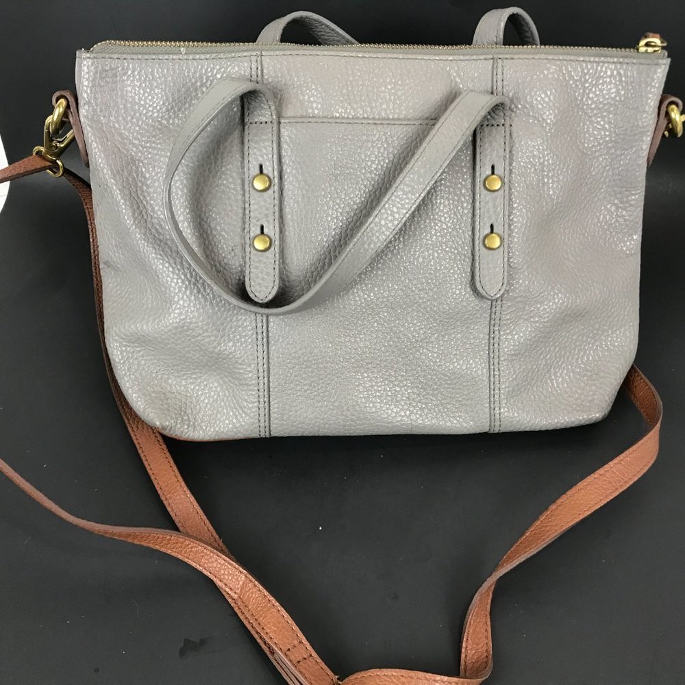 Fossil Grey/Tan shoulder bag/tote